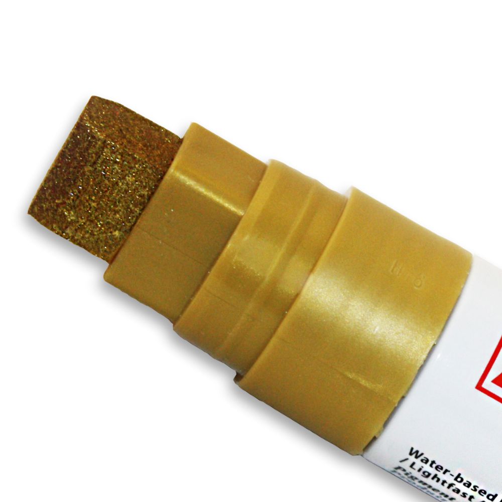 Metallic Gold Acrylista Waterproof Pen - 15mm Nib